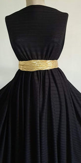 Jersey Din Viscoză cu Lycra Negru ELA1322